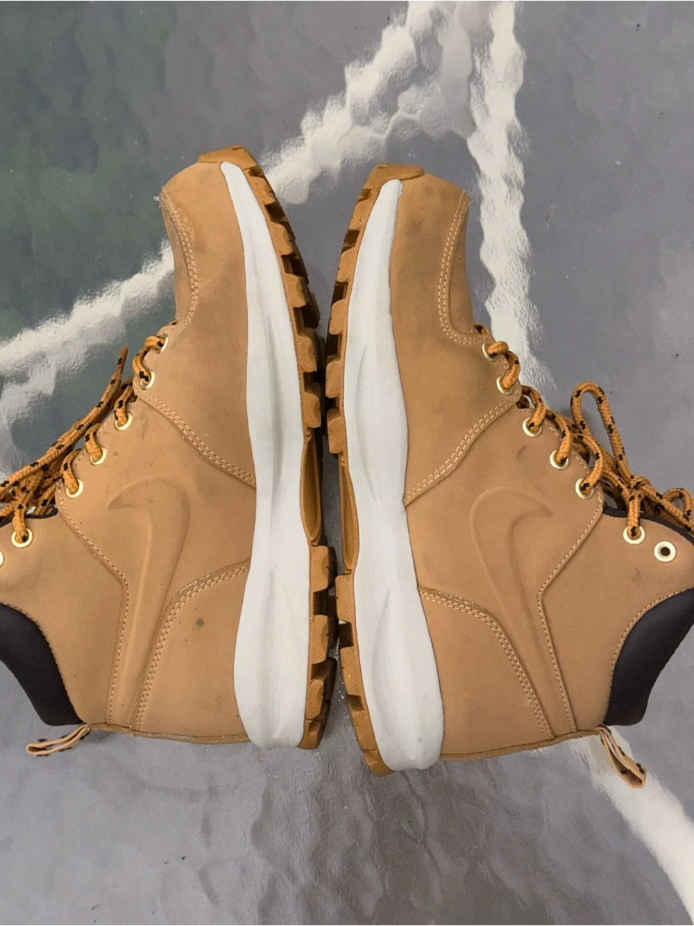 Nike Manoa Men's Leather Hiking Boot Haystack Shoes 7.5 US